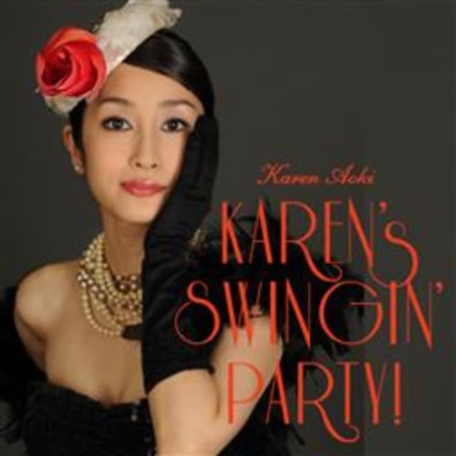 Album cover art for Karen's Swingin' Party!