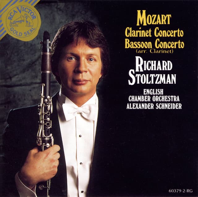 Album cover art for Mozart Clarinet Concerto