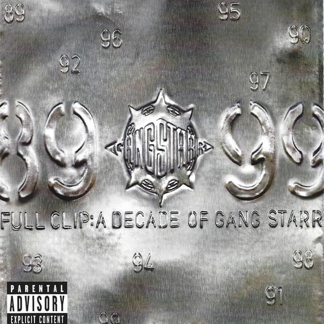 Album cover art for Full Clip: A Decade of Gang Starr