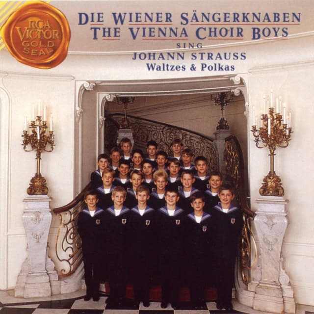 Album cover art for The Vienna Choir Boys Sing Johann Strauss Waltzes And Polkas