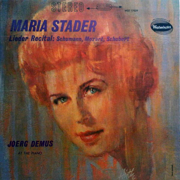 Album cover art for Lieder Recital: Schumann, Mozart, Schubert