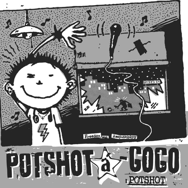 Album cover art for POTSHOT a-GO GO