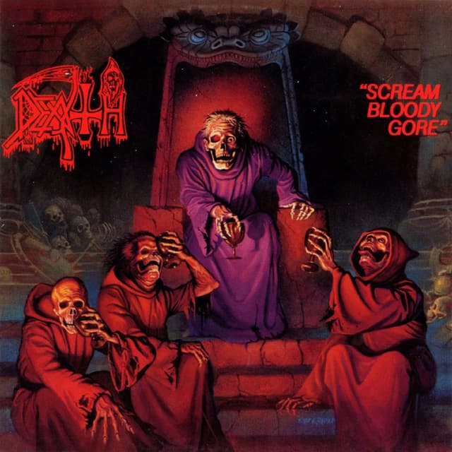 Album cover art for Scream Bloody Gore
