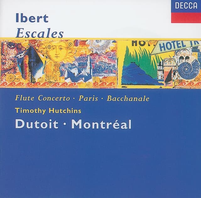 Album cover art for Ibert: Escales/Concerto for Flute & Orchestra/Hommage à Mozart/Suite