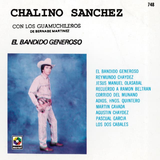 Album cover art for Chalino Sanchez - El Bandido Generoso
