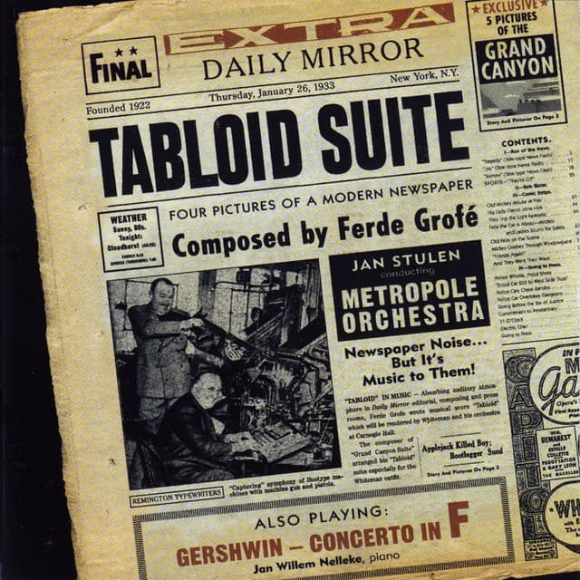 Album cover art for Tabloid Suite - Four Pictures of a Modern Newspaper