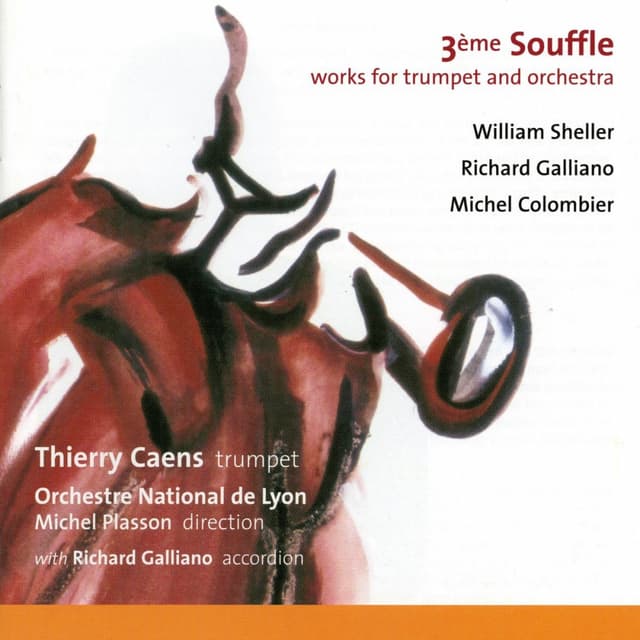 Album cover art for 3ème souffle works for trumpet and orchestra