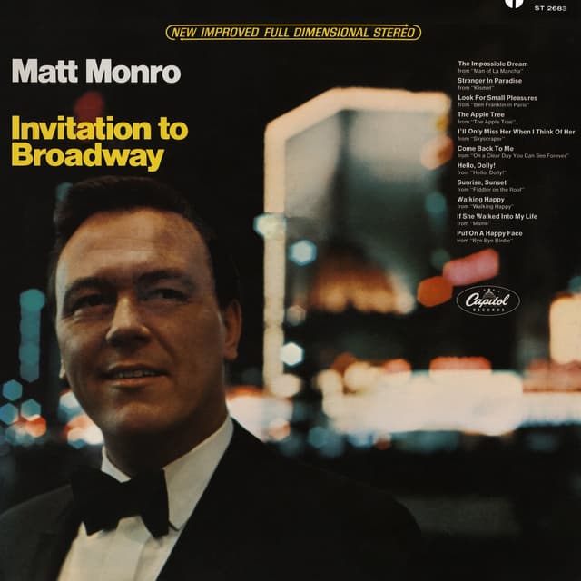 Album cover art for Invitation to Broadway