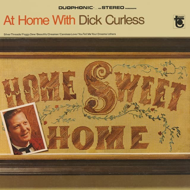 Album cover art for At Home With Dick Curless