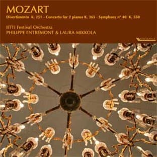 Album cover art for Mozart : Divertimento N°11 K. 251 - Concerto Pour 2 Pianos K. 365 - Symphonie N° 40 K. 550