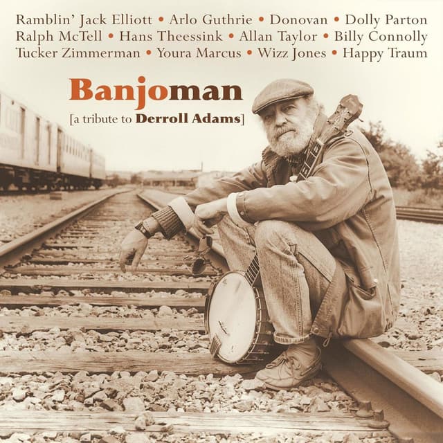Album cover art for Banjoman: A tribute to Derroll Adams
