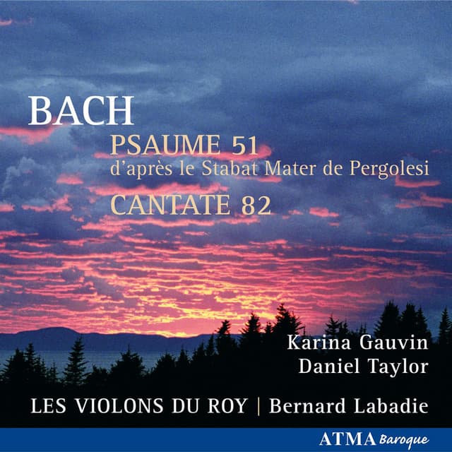 Album cover art for Bach : Psaume 51 - Cantate 82