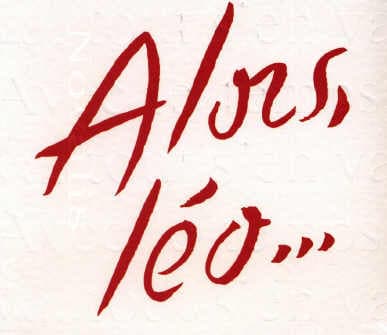 Album cover art for Alors, Léo...