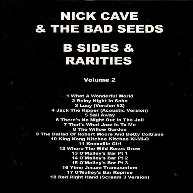 Album cover art for B-Sides & Rarities Volume 2