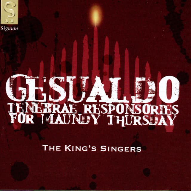 Album cover art for Gesualdo: Tenebrae Responseries For Maundy Thursday