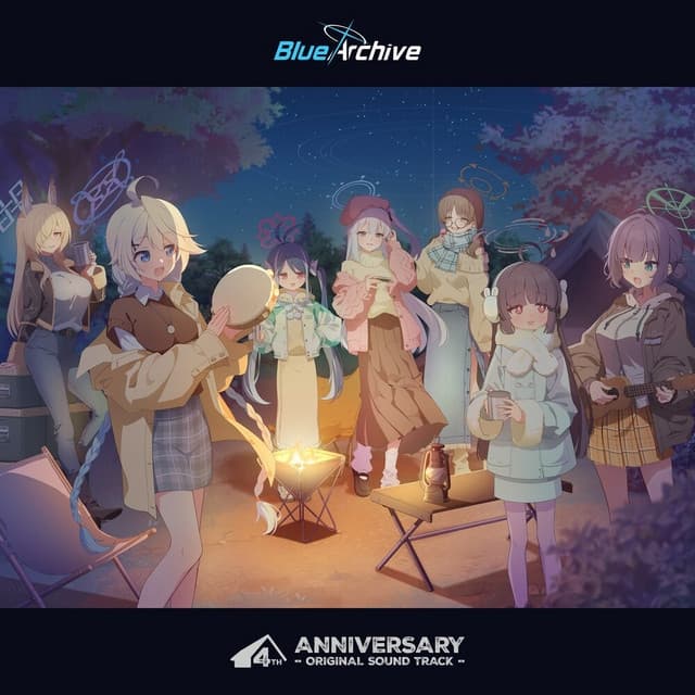 Album cover art for Blue Archive 4th Anniversary OST
