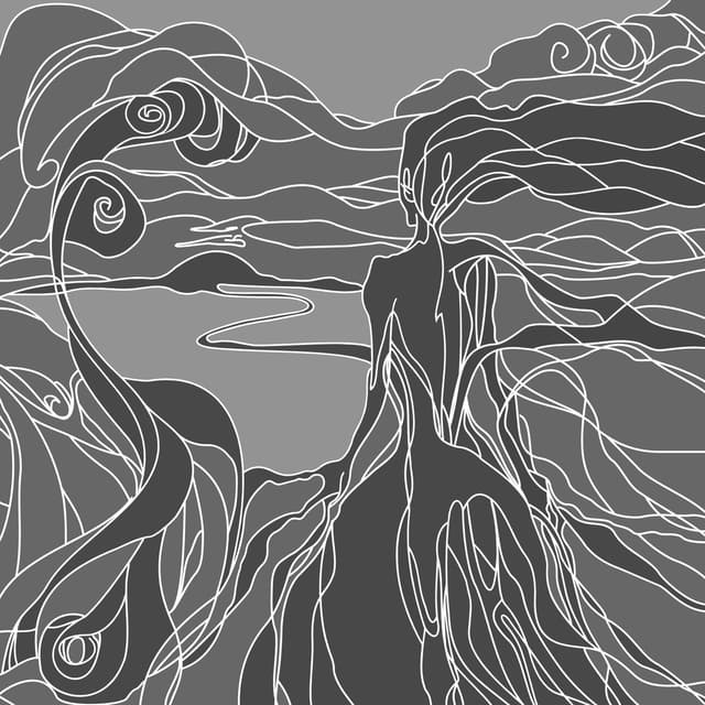 Album cover art for Más allá del sol poniente