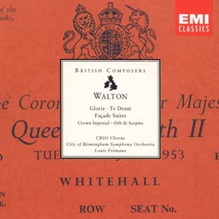 Album cover art for Gloria/te Deum/facade Suites