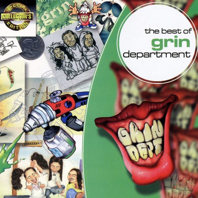 Album cover art for The Best Of Grin Department
