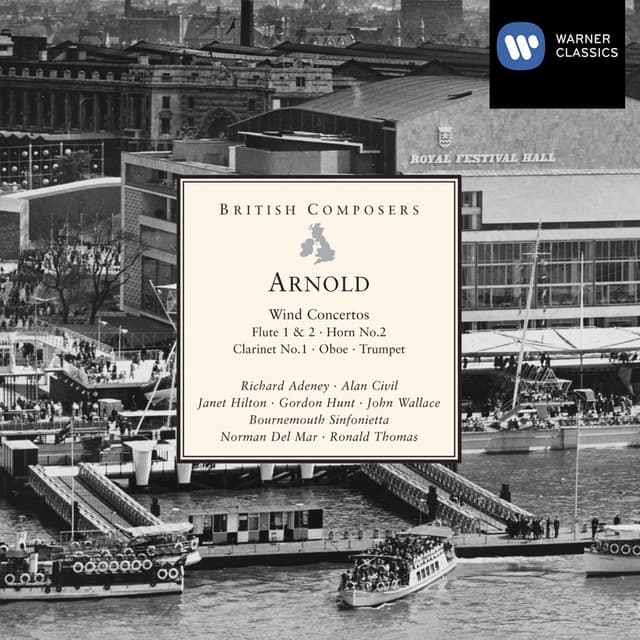 Album cover art for Arnold: Wind Concertos