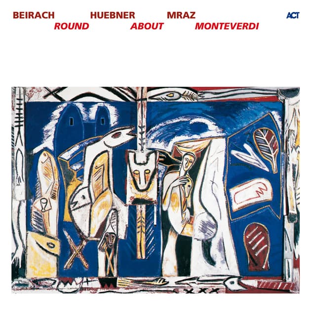 Album cover art for Round About Monteverdi