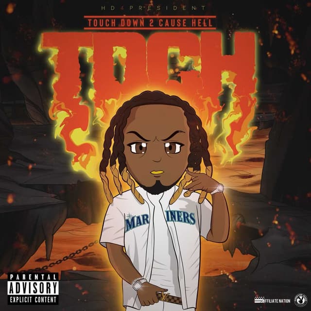 Album cover art for Touch Down 2 Cause Hell