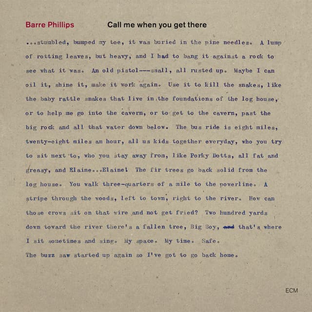 Album cover art for Call Me When You Get There