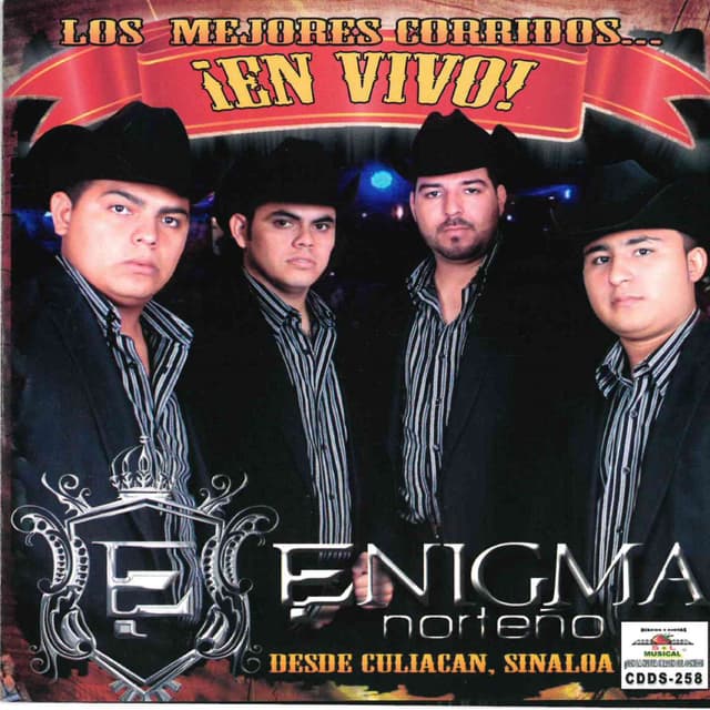 Album cover art for Los Mejores Corridos en Vivo