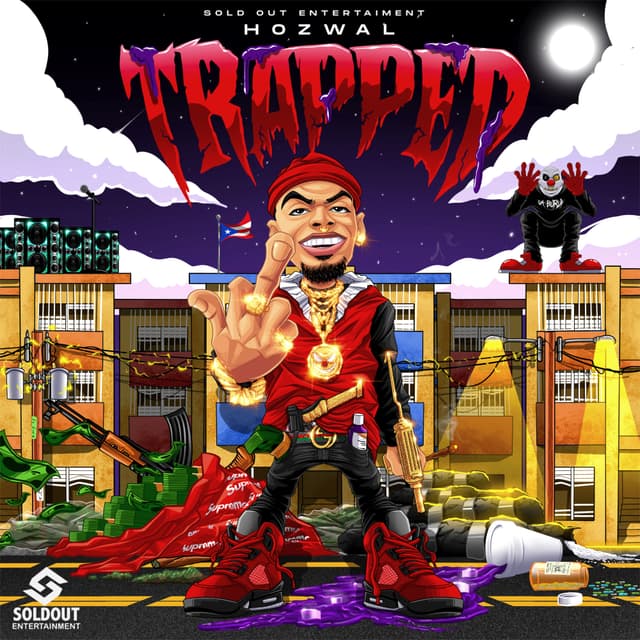 Album cover art for Trapped