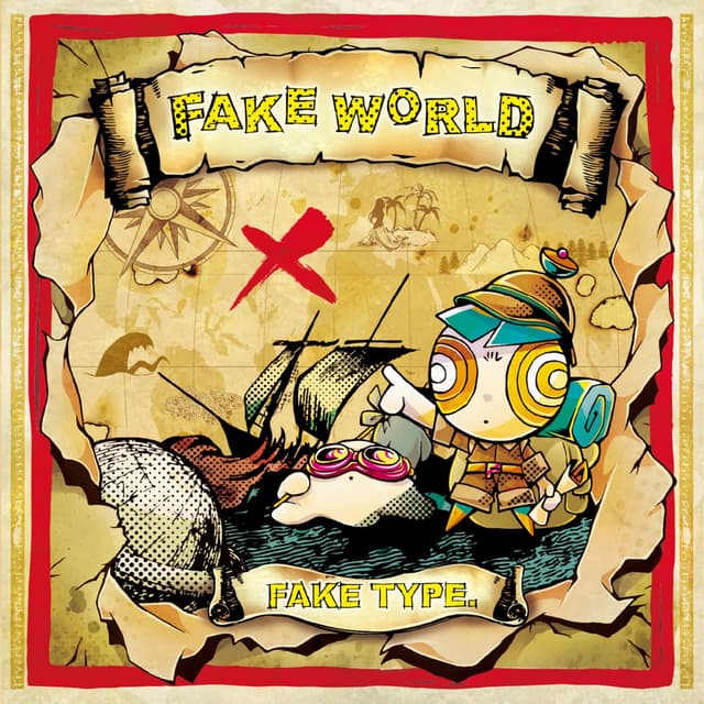 Album cover art for FAKE WORLD