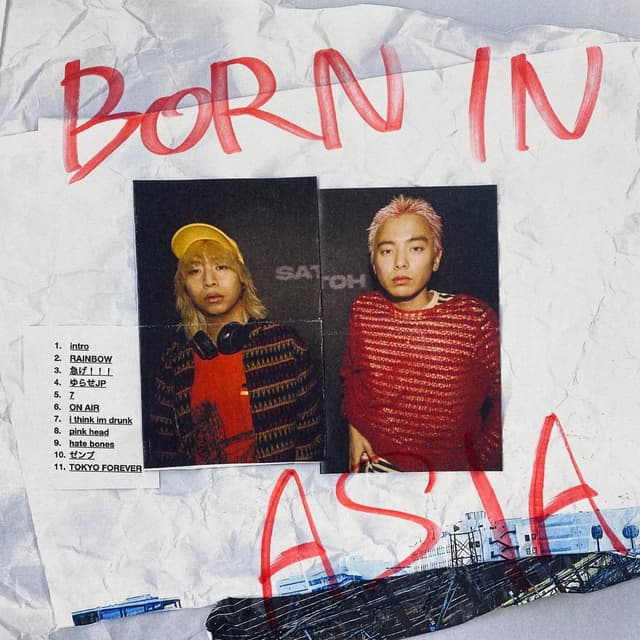 Album cover art for BORN IN ASIA