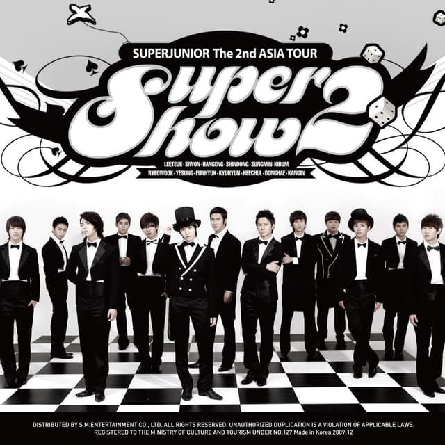 Album cover art for super show2 THE 2ND ASIA TOUR