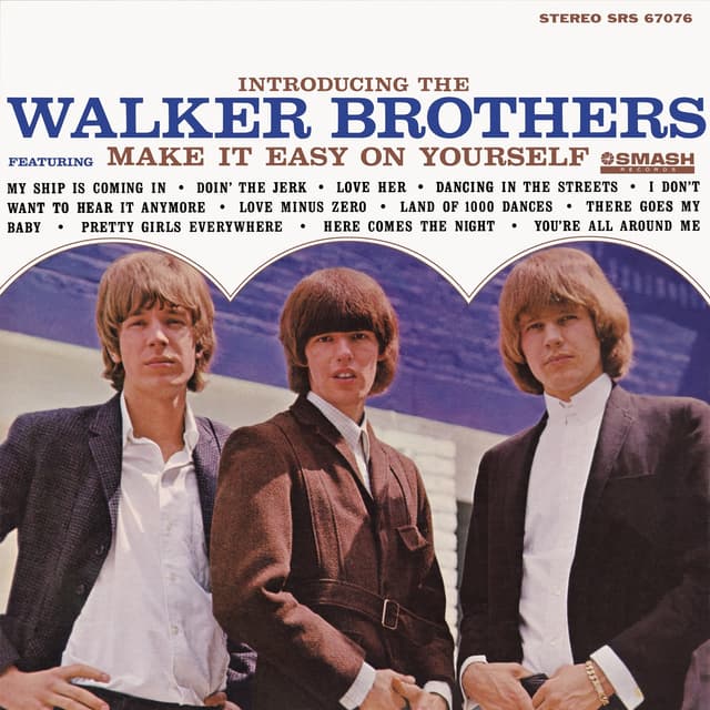 Album cover art for Introducing The Walker Brothers