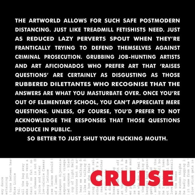 Album cover art for Cruise