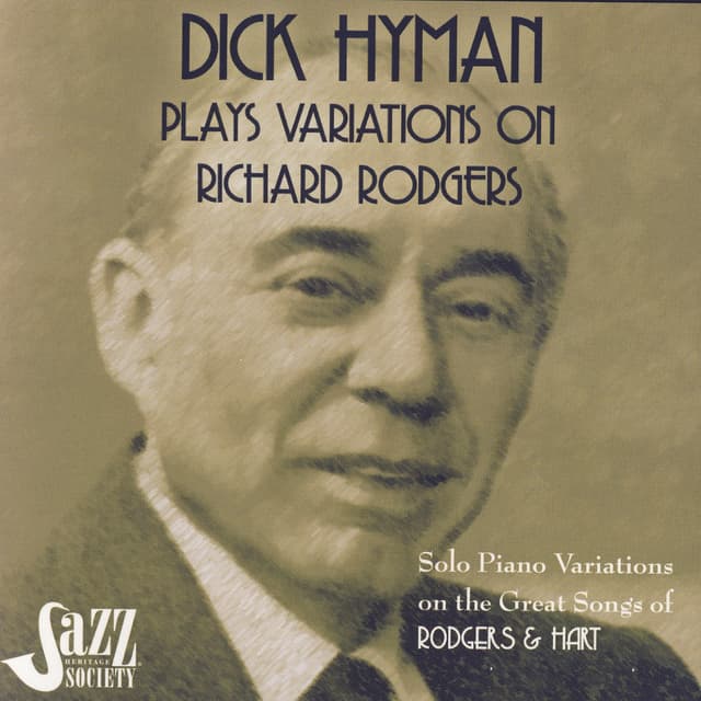 Album cover art for Dick Hyman Plays Variations On Richard Rodgers: Rodgers & Hart