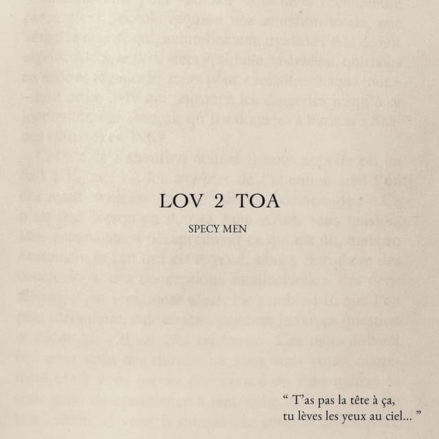 Album cover art for LOV 2 TOA