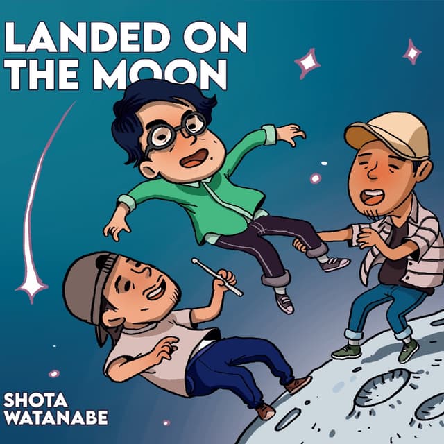 Album cover art for LANDED ON THE MOON