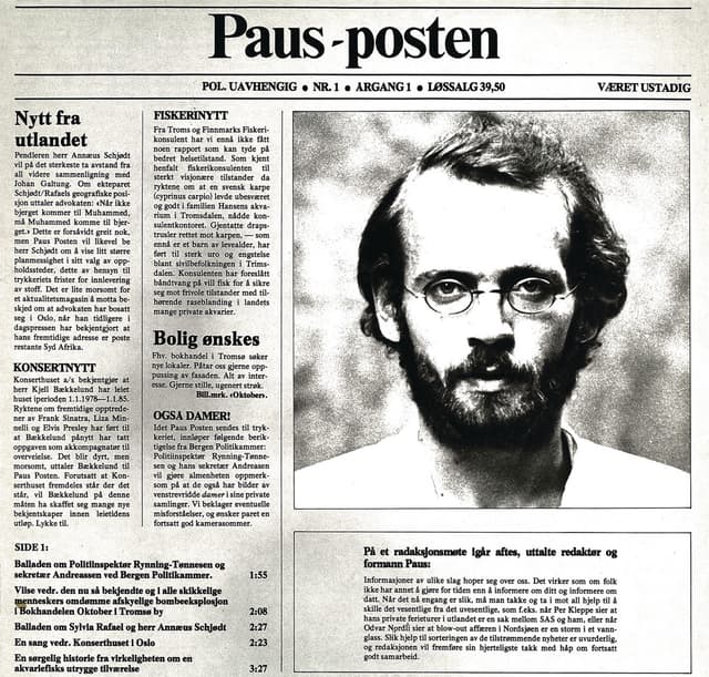 Album cover art for Paus Posten