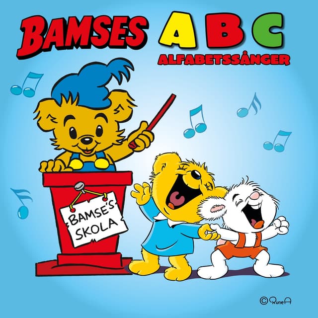 Album cover art for Bamses ABC alfabetssånger