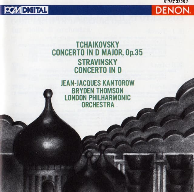 Album cover art for Tchaikovsky: Violin Concerto In D Major - Stravinsky: Violin Concerto In D