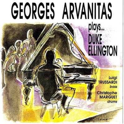 Album cover art for Georges Arvanitas Plays... Duke Ellington