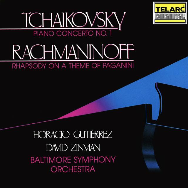 Album cover art for Tchaikovsky: Piano Concerto No. 1 in B-Flat Minor, Op. 23, TH 55 - Rachmaninoff: Rhapsody on a Theme of Paganini, Op. 43