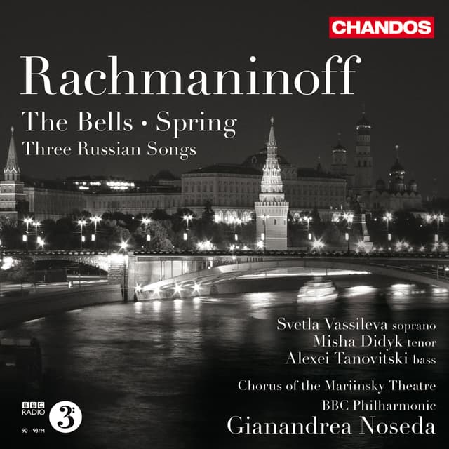 Album cover art for Rachmaninov: The Bells - Spring - 3 Russian Songs
