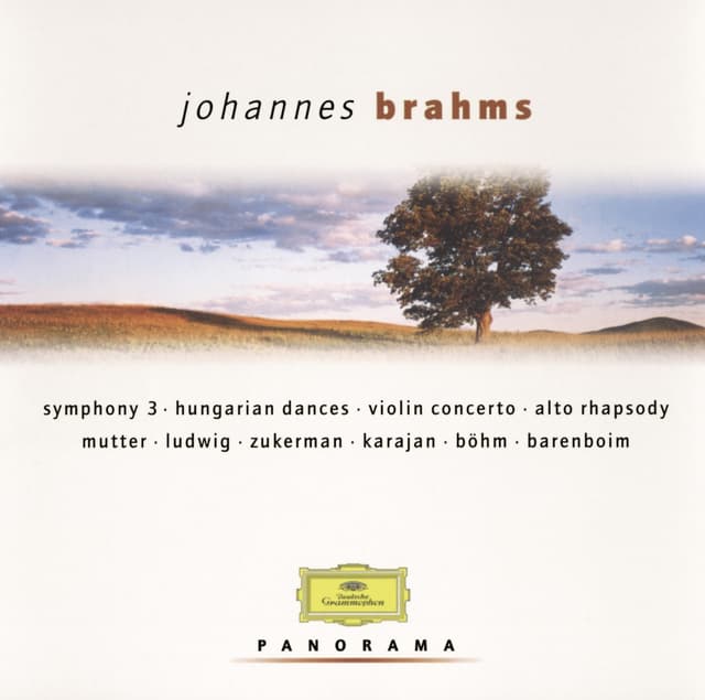 Album cover art for Brahms : Symphony No.3 ; Hungarian Dances ; Violin Concerto ; Alto Rhapsody