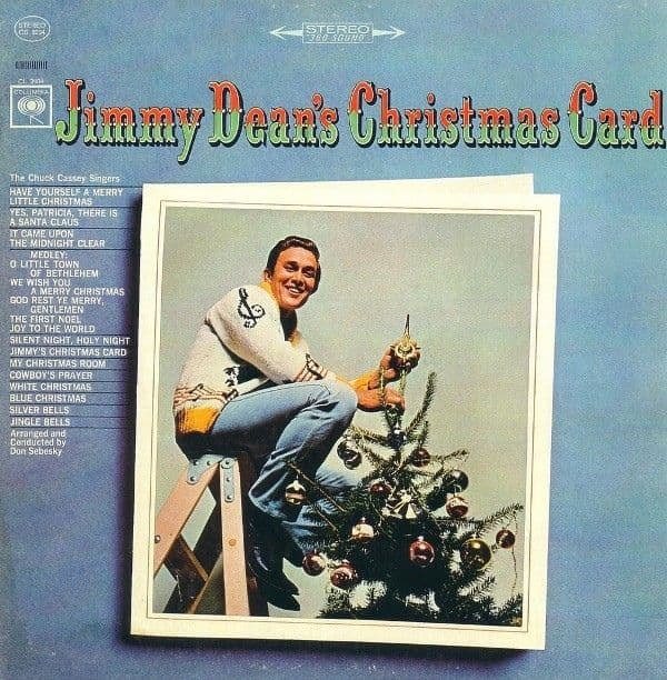 Album cover art for Jimmy Dean's Christmas Card