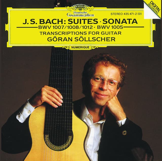 Album cover art for J.S. Bach : Transcriptions For Guitar Solo