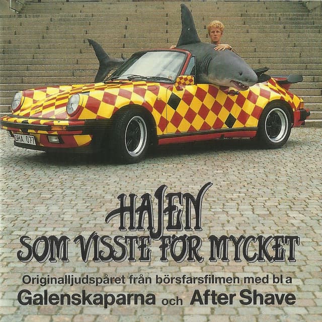 Album cover art for Hajen som visste för mycket
