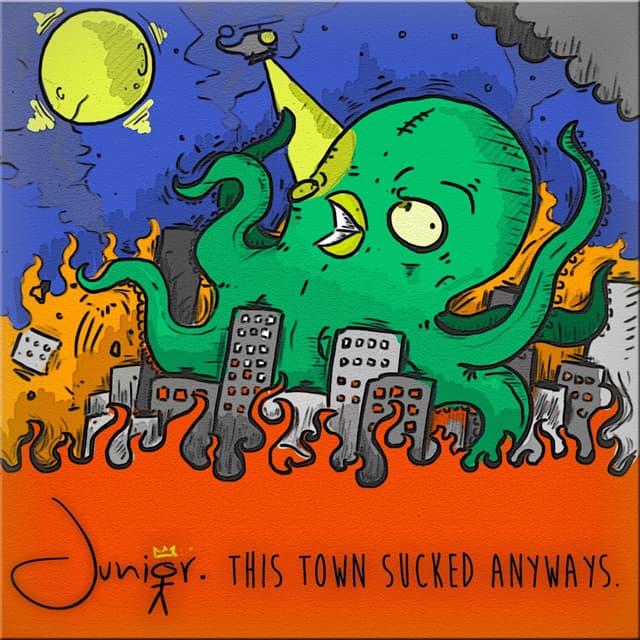 Album cover art for This Town Sucked Anyways