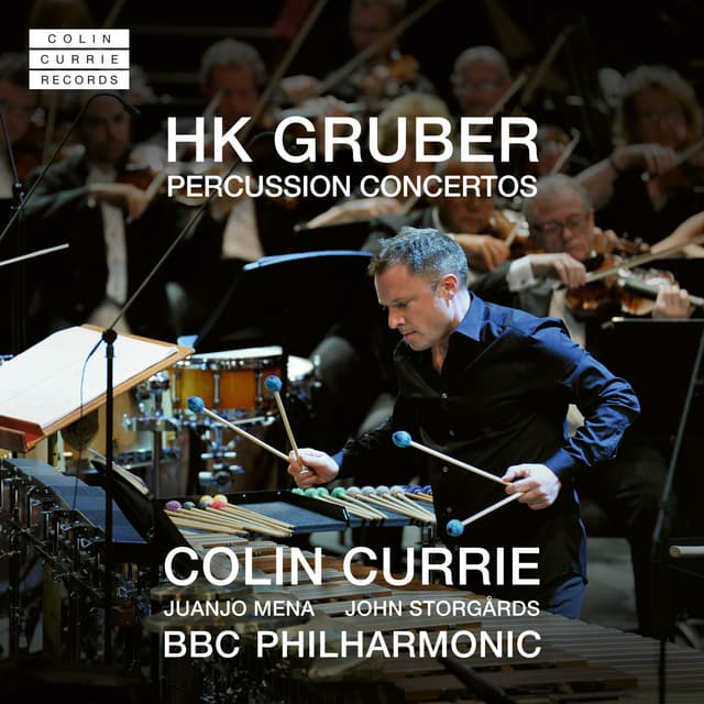 Album cover art for HK Gruber: Percussion Concertos