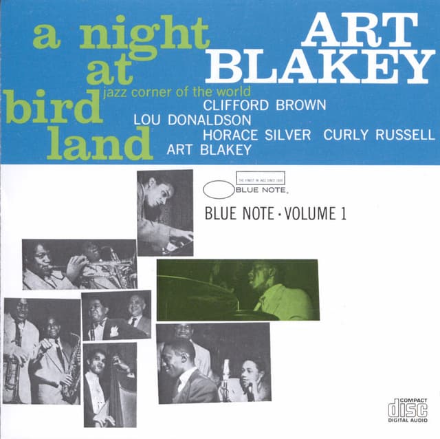 Album cover art for A Night at Birdland, Vol. 1